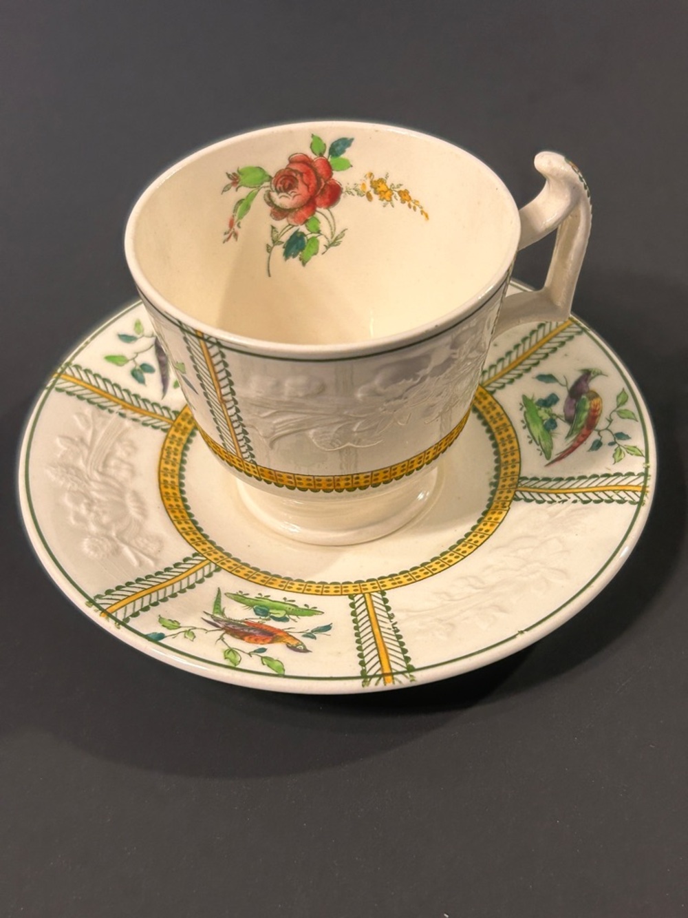 Spode Copeland June Demitasse Cup and Saucer Circa 1919-1925